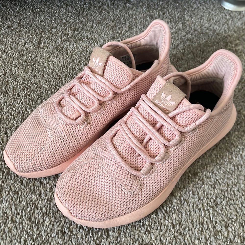 Pink adidas sneakers